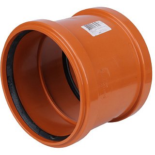 Муфта соединительная для наружной канализации d=110 мм SINIKON Артикул 20200.R.B